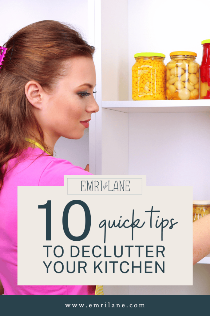 woman organizing kitchen